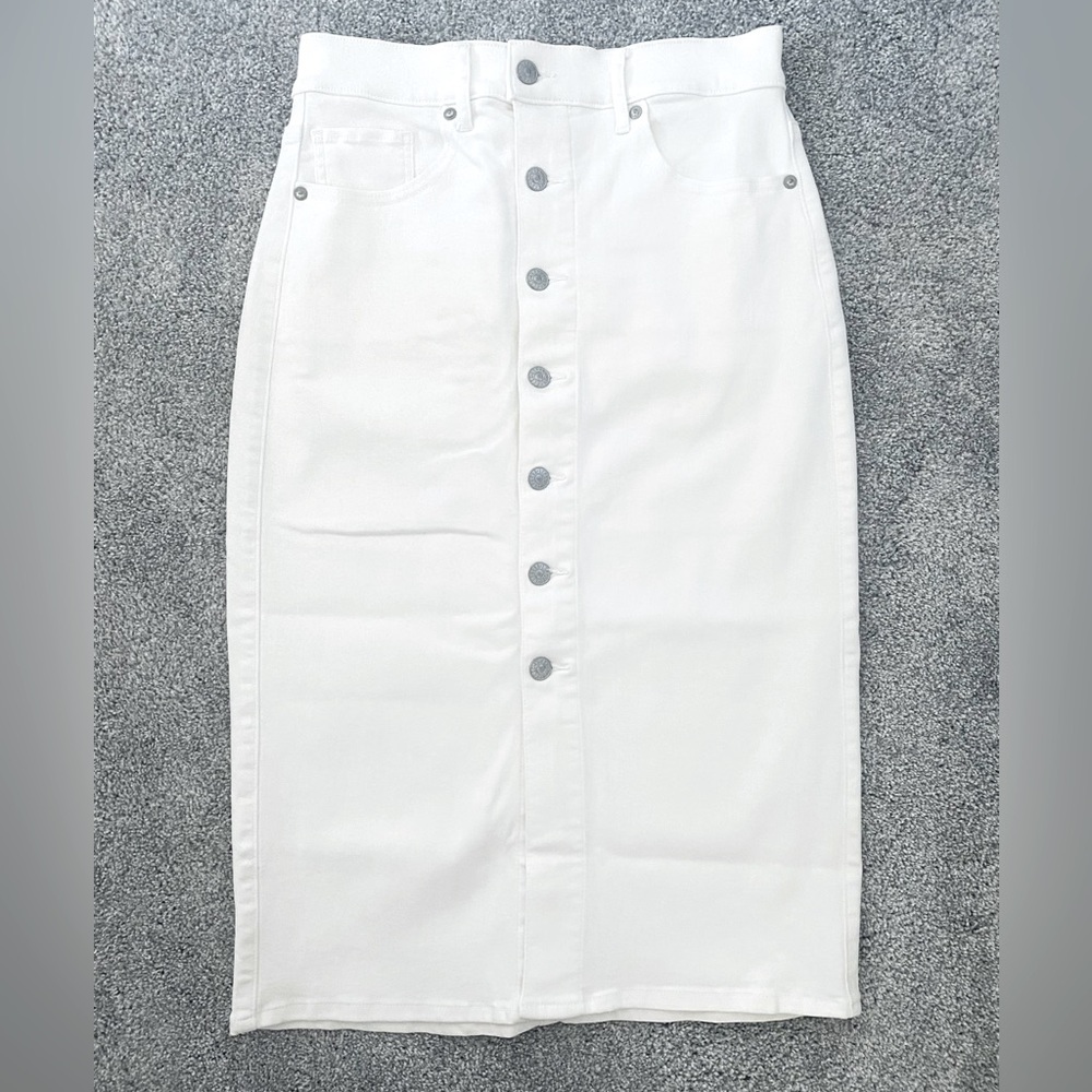 Express Button Front Midi Skirt - image 1